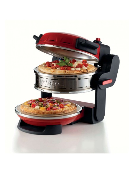 FORNO PER PIZZA ELETTRICO DOPPIO ARI927 - DOPPIA PIASTRA - ROSSO