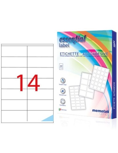 ETICHETTE AUTOADESIVE A4 105X42.3 1400PZ (11080)