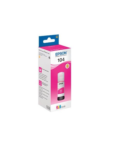 CARTUCCIA ORIGINALE ECOTANK 104 (C13T00P340) MAGENTA