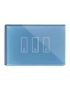 INTERRUTTORE INTELLIGENTE SMART PER LUCI E CANCELLI I3S PLUS AZZURRO - IN VETRO (LSW2I3C)