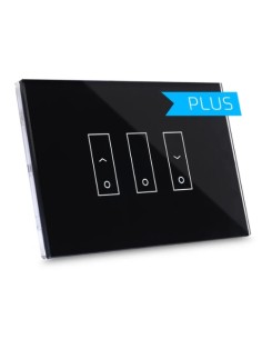 INTERRUTTORE INTELLIGENTE SMART PER TENDE E TAPPARELLE I3S PLUS NERO - IN VETRO (LSW2I3SB)