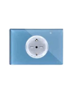 PRESA INTELLIGENTE SMART OIT PLUS AZZURRO - IN VETRO (OSW2ITC) WIFI