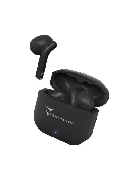 AURICOLARI BLUETOOTH CON BOX DI RICARICA NERI (TM-XM201-BK)