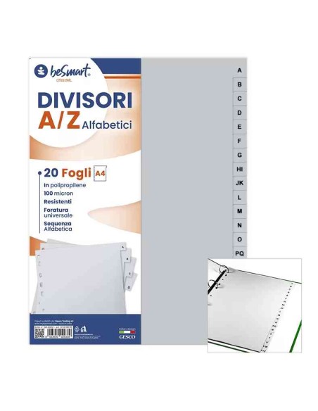 DIVISORI A/Z ALFABETICI 20 TASTI (01310076)