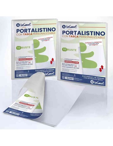 PORTALISTINO CON TASCA PERSONALIZZABILE 10 FOGLI (01310049)