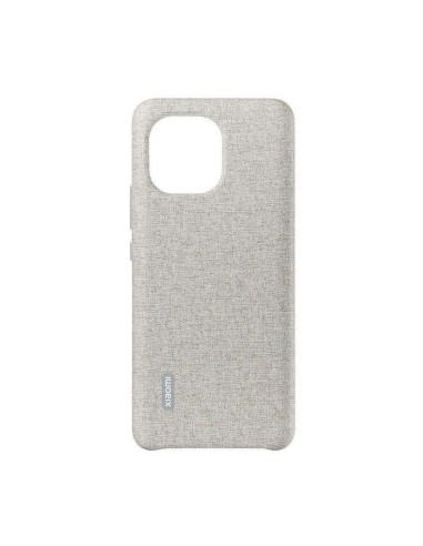 CUSTODIA PER SMARTPHONE XIAOMI MI 11 CLOTH GRAY VEGAN LEATHER CASE GRIGIO (BHR4982GL)