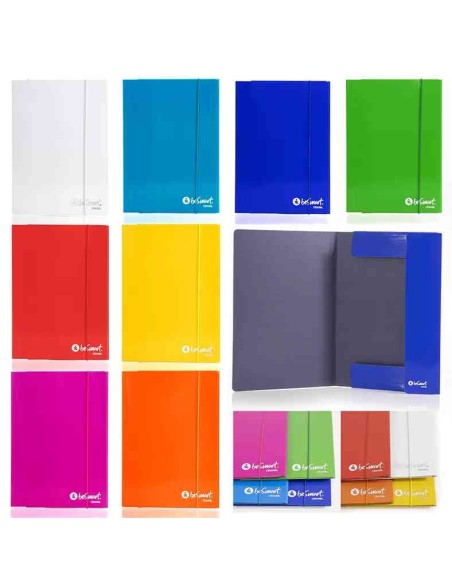 CARTELLINA CON ELASTICO 1 PZ 700GR VARI COLORI (00100575)