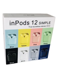 AURICOLARI BLUETOOTH WIRELESS INPODS 12 - COLORE BIANCO