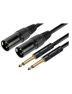 CAVO AUDIO 2 X XLR M / 2 X 6.3MM - 3MT (RDM C103)