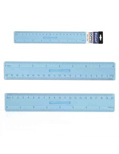RIGHELLO RIGA DOPPIO DECIMETRO ANTIRIFLESSO 20CM (01390005)