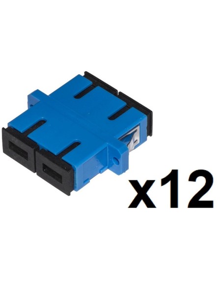 CONFEZIONE 12 ADATTATORI FIBRA OTTICA SC/SC SINGLEMODE DUPLEX (LKSCDS12)