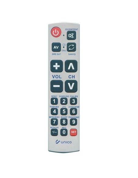 TELECOMANDO UNIVERSALE FACILITATO PER TELEVISORI (RT 9661)