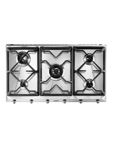 PIANO COTTURA A GAS 90CM - COMANDI FRONTALI - INOX (SRV596GH5)