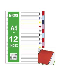 INTERCALARE CARTA 12 TASTI COLORATI DIVISORI (01310048)
