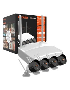 KIT SISTEMA DI SORVEGLIANZA DI SICUREZZA VIDEO HD WIRELESS A 4 CANALI VIDEOCAMERE (K4W-3TC)