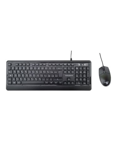 KIT EXCLUSIVE TASTIERA + MOUSE CON FILO - NERA (MY539)