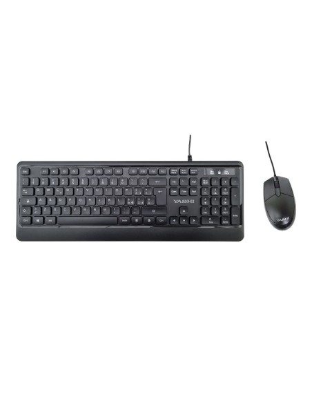 KIT EXCLUSIVE TASTIERA + MOUSE CON FILO - NERA (MY539)