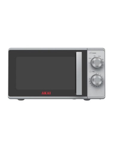 FORNO A MICROONDE CON GRILL AKMW204SL - 20 LITRI 700 WATT - SILVER
