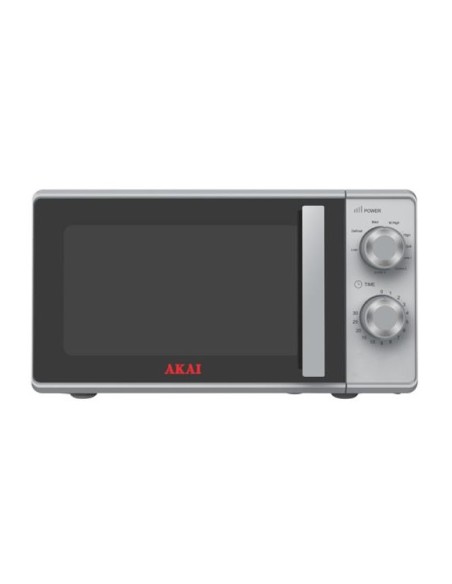 FORNO A MICROONDE CON GRILL AKMW204SL - 20 LITRI 700 WATT - SILVER