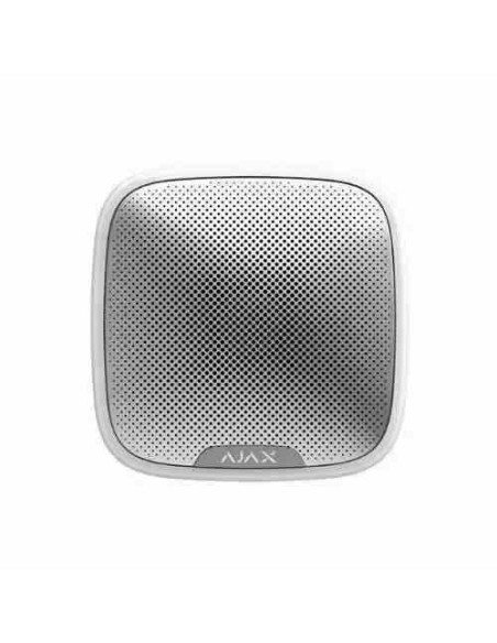 SENSORE SIRENA STREETSIREN AJSS DA ESTERNO SENZA FILI 868MHZ WIRELESS WATERPROOF IP54 BIANCO (AJ-38178)