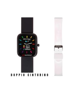 SMARTWATCH SWT-STC001 + CINTURINO UNIKO SILICONE NERO O BIANCO