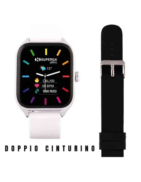 SMARTWATCH SWT-STC011 + CINTURINO WINNER SILICONE NERO O BIANCO