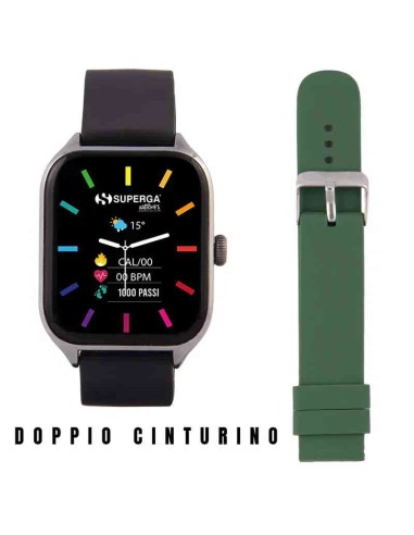 SMARTWATCH SWT-STC009 + CINTURINO WINNER SILICONE NERO O VERDE