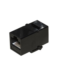 ADATTATORE PASSANTE 2X8 POLI RJ45 UTP NON SCHERMATO CAT.6 CON GANCI PER PANNELLI (LKCKF6)