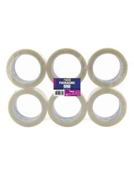 NASTRO ADESIVO 50MM X 66MT IN PPL - SYLENE - TRASPARENTE (6 PEZZI)