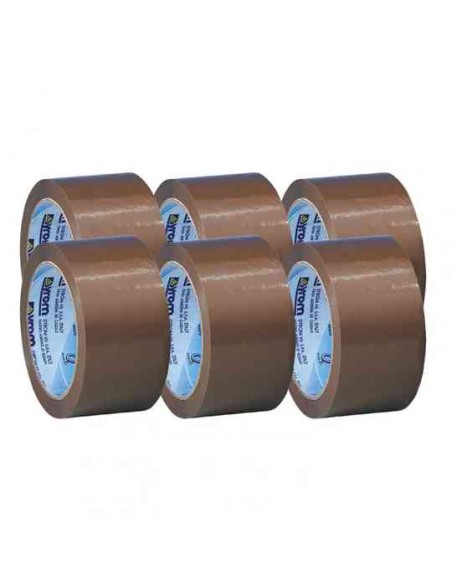 NASTRO ADESIVO 50MM X 66MT IN PPL - SYLENE - AVANA (6 PEZZI)