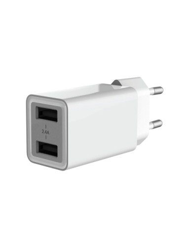 CARICA BATTERIE USB 2 PORTE 12W (ALTHEA06W)