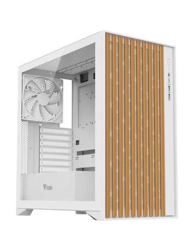 CASE GAMING WOODY ITGCAWO28W - NO ALIMENTATORE - FRONTALE IN LEGNO - BIANCO