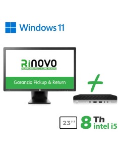BUNDLE PC MINI HP 600-800 G4/G5 INTEL CORE I5-8GEN. + MONITOR HP 23" E231 (RNBUNDLE44) PICK & RETURN