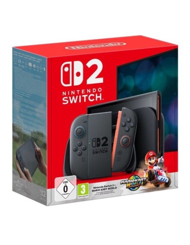 CONSOLE SWITCH 2 BLACK NERA + GIOCO MARIO KART WORLD
