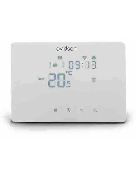 CRONOTERMOSTATO WIFI CABLATO NERO - HOMETEMP 127072 - BIANCO