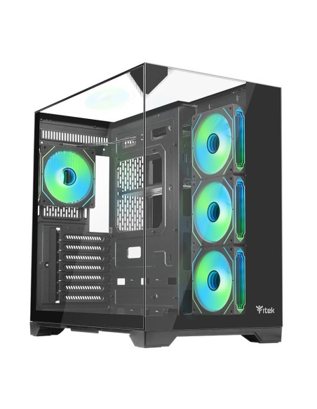 CASE GAMING DARK CAVE PANO - NO ALIMENTATORE - ARGB FAN - NERO (ITGCADCPAB)