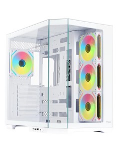 CASE GAMING DARK CAVE AKU - NO ALIMENTATORE - ARGB FAN - BIANCO (ITGCADCAKW)