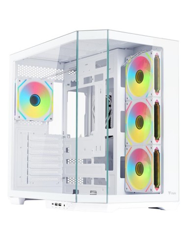 CASE GAMING DARK CAVE AKU - NO ALIMENTATORE - ARGB FAN - BIANCO (ITGCADCAKW)