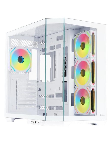 CASE GAMING DARK CAVE AKU - NO ALIMENTATORE - ARGB FAN - BIANCO (ITGCADCAKW)
