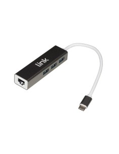 HUB 3 PORTE USB TYPE-C USB 3.0 + GIGABIT (LKHUB303)