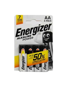 BATTERIE POWER LR6 AA STILO 1.5V ALKALINE 4PZ