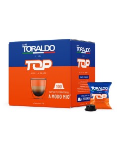 CAPSULE LINEA TOP MISCELA FORTE COMPATIBILE A MODO MIO 100 PZ (107164)
