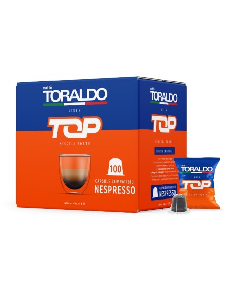 CAPSULE LINEA TOP MISCELA FORTE COMPATIBILE NESPRESSO 100 PZ (107163)