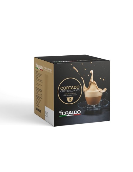 CAPSULE 6GR. CORTADO / CAFFE' MACCHIATO COMPATIBILE DOLCE GUSTO 16 PZ (303025)