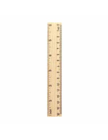 RIGHELLO RIGA IN LEGNO 15CM (01390025)