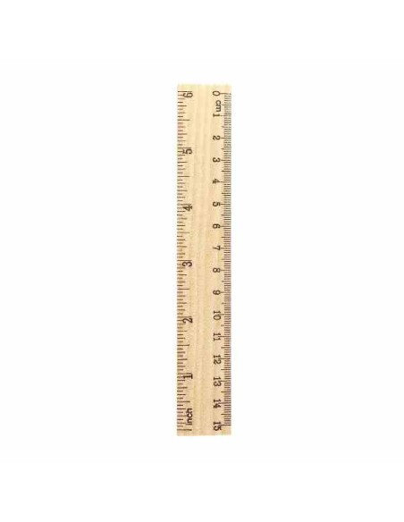 RIGHELLO RIGA IN LEGNO 15CM (01390025)