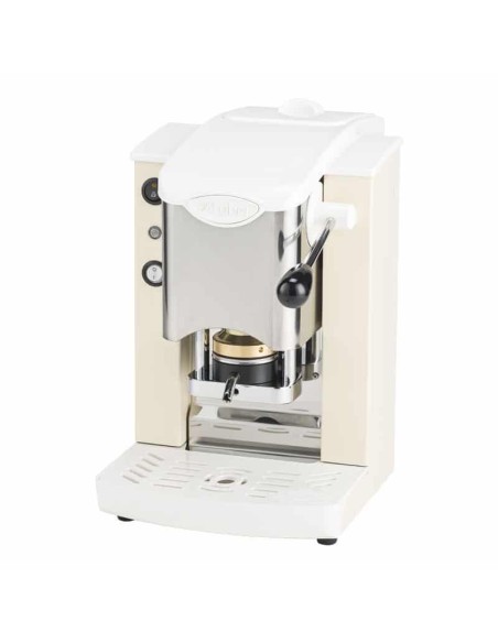 MACCHINA DA CAFFE' A CIALDE PLAST SLOT INOX AVORIO SABBIA CROMATO (SISABBBASOTT)