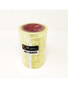 NASTRO ADESIVO 15MM X 66MT TRASPARENTE STRETTO (10 PEZZI)