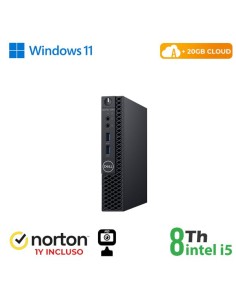 PC DELL OPTIPLEX 3060-5060M MINI INTEL CORE I5-8 GEN. 8GB 256GB SSD WINDOWS 11 PRO - RICONDIZIONATO -  (RN45522381)