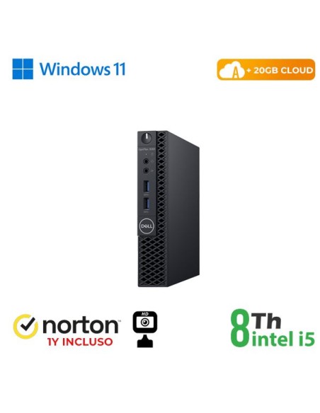 PC DELL OPTIPLEX 3060-5060M MINI INTEL CORE I5-8 GEN. 8GB 256GB SSD WINDOWS 11 PRO - RICONDIZIONATO -  (RN45522381)